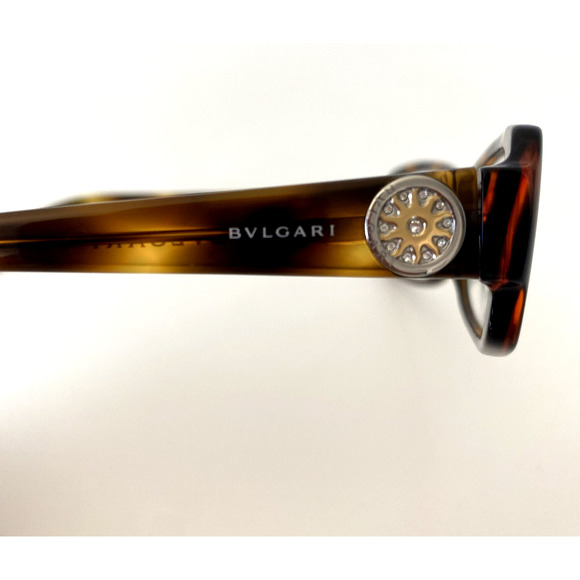 BVLGARI 455B 502 Eyeglasses Rectangular 53 16 135 Tortoise Shell Brown Italy main image 9